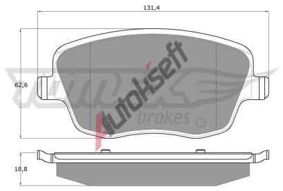 TOMEX Brakes Sada brzdovch destiek TMX TX 13-59, TX 13-59