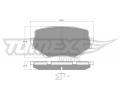 TOMEX Brakes Sada brzdovch destiek ‐ TMX TX 13-60