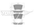 TOMEX Brakes Sada brzdovch destiek ‐ TMX TX 13-62