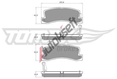 TOMEX Brakes Sada brzdovch destiek TMX TX 13-66, TX 13-66