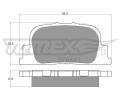 TOMEX Brakes Sada brzdovch destiek ‐ TMX TX 13-71