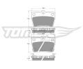 TOMEX Brakes Sada brzdovch destiek ‐ TMX TX 13-86