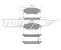 TOMEX Brakes Sada brzdovch destiek ‐ TMX TX 13-89
