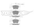 Sada brzdovch destiek TOMEX Brakes ‐ TMX TX 13-931
