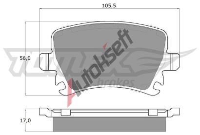 TOMEX Brakes Sada brzdovch destiek TMX TX 13-95, TX 13-95