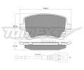 TOMEX Brakes Sada brzdovch destiek ‐ TMX TX 13-96
