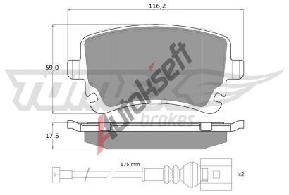 TOMEX Brakes Sada brzdovch destiek TMX TX 13-96, TX 13-96