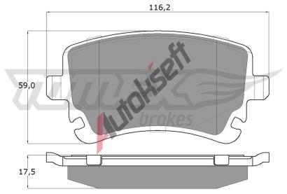 TOMEX Brakes Sada brzdovch destiek TMX TX 13-961, TX 13-961