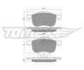 TOMEX Brakes Sada brzdovch destiek ‐ TMX TX 14-04