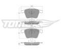 TOMEX Brakes Sada brzdovch destiek ‐ TMX TX 14-06