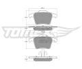 TOMEX Brakes Sada brzdovch destiek ‐ TMX TX 14-07
