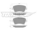 TOMEX Brakes Sada brzdovch destiek ‐ TMX TX 14-16