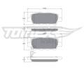 TOMEX Brakes Sada brzdovch destiek ‐ TMX TX 14-21