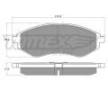TOMEX Brakes Sada brzdovch destiek ‐ TMX TX 14-22