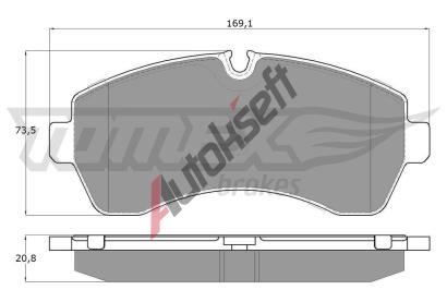TOMEX Brakes Sada brzdovch destiek TMX TX 14-24, TX 14-24
