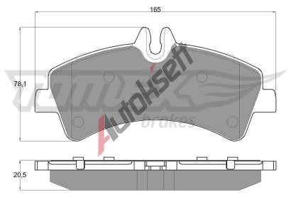 TOMEX Brakes Sada brzdovch destiek TMX TX 14-26, TX 14-26