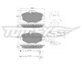 TOMEX Brakes Sada brzdovch destiek ‐ TMX TX 14-29