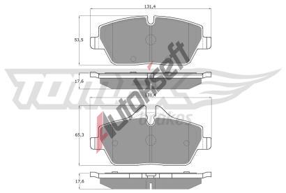 TOMEX Brakes Sada brzdovch destiek TMX TX 14-33, TX 14-33