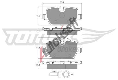 TOMEX Brakes Sada brzdovch destiek TMX TX 14-34, TX 14-34