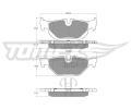 TOMEX Brakes Sada brzdovch destiek ‐ TMX TX 14-36