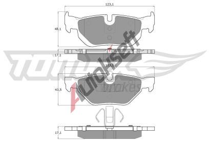TOMEX Brakes Sada brzdovch destiek TMX TX 14-36, TX 14-36