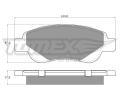 TOMEX Brakes Sada brzdovch destiek ‐ TMX TX 14-37