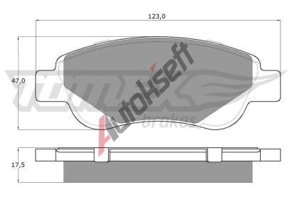 TOMEX Brakes Sada brzdovch destiek TMX TX 14-37, TX 14-37