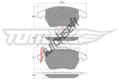 TOMEX Brakes Sada brzdovch destiek TMX TX 14-38, TX 14-38