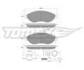 TOMEX Brakes Sada brzdovch destiek ‐ TMX TX 14-39