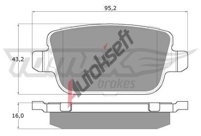 TOMEX Brakes Sada brzdovch destiek TMX TX 14-48, TX 14-48