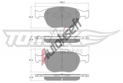 TOMEX Brakes Sada brzdovch destiek TMX TX 14-49, TX 14-49