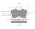 TOMEX Brakes Sada brzdovch destiek ‐ TMX TX 14-51