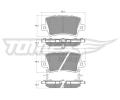 Sada brzdov�ch desti�ek&nbsp;TOMEX Brakes&nbsp;&dash;&nbsp;TMX TX 14-53