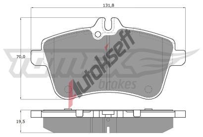 TOMEX Brakes Sada brzdovch destiek TMX TX 14-55, TX 14-55