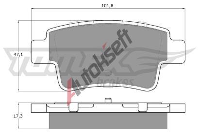 TOMEX Brakes Sada brzdovch destiek TMX TX 14-62, TX 14-62