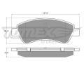 TOMEX Brakes Sada brzdovch destiek ‐ TMX TX 14-64