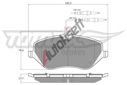 TOMEX Brakes Sada brzdovch destiek TMX TX 14-68, TX 14-68