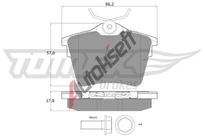 TOMEX Brakes Sada brzdovch destiek TMX TX 14-69, TX 14-69