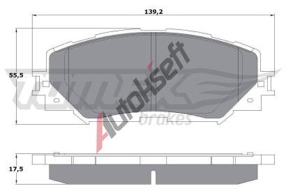 TOMEX Brakes Sada brzdovch destiek TMX TX 14-72, TX 14-72