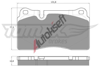 TOMEX Brakes Sada brzdovch destiek TMX TX 14-73, TX 14-73