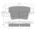 TOMEX Brakes Sada brzdovch destiek ‐ TMX TX 14-74