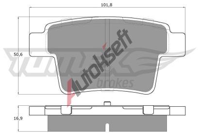 TOMEX Brakes Sada brzdovch destiek TMX TX 14-74, TX 14-74