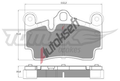 TOMEX Brakes Sada brzdovch destiek TMX TX 14-76, TX 14-76