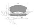 TOMEX Brakes Sada brzdovch destiek ‐ TMX TX 14-77