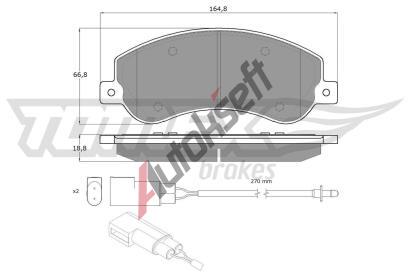 TOMEX Brakes Sada brzdovch destiek TMX TX 14-77, TX 14-77