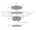 TOMEX Brakes Sada brzdovch destiek ‐ TMX TX 14-78