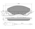 Sada brzdovch destiek TOMEX Brakes ‐ TMX TX 14-79