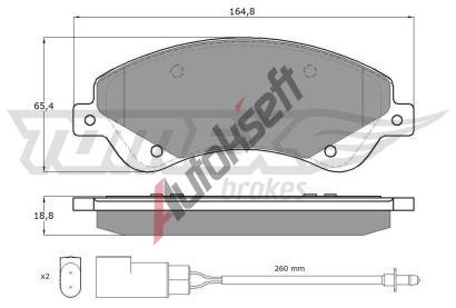 TOMEX Brakes Sada brzdovch destiek TMX TX 14-79, TX 14-79