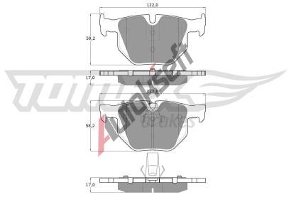 TOMEX Brakes Sada brzdovch destiek TMX TX 14-81, TX 14-81