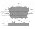 Sada brzdovch destiek TOMEX Brakes ‐ TMX TX 14-82